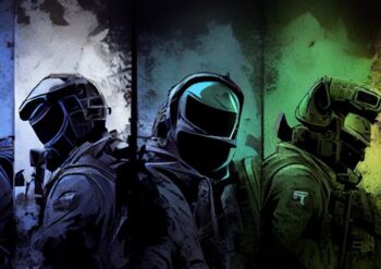 Ilustração com personagens de CS GO